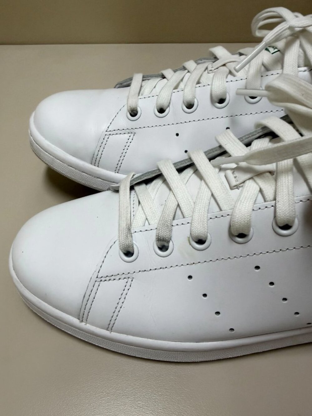 Adidas Stan Smith Mens Size 11 White Green USED TWICE - Picture 6 of 9